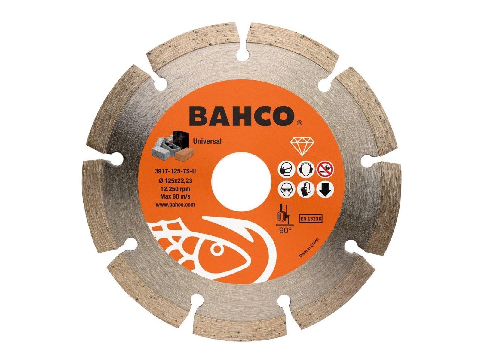 BAHCO Diamond cutting disc segment 125x2.0x22.23mm BAHCO Diamond cutting disc segment 125x2.0x22.23mm